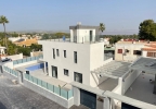 New build villa in Los Balcones with sea views, pool and garden